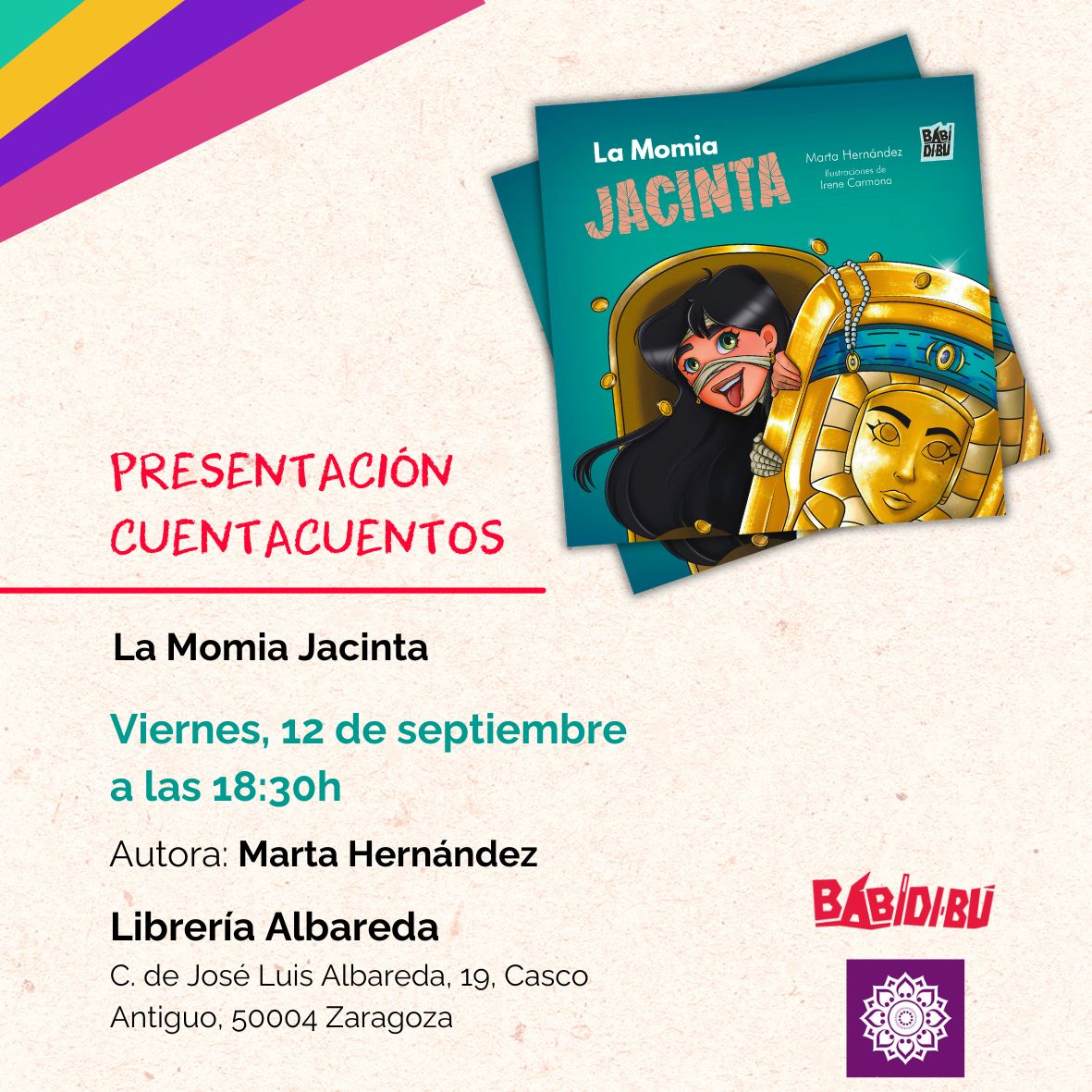 250912_La momia Jacinta_CARTEL CUADRADO BABIDI-BÚ