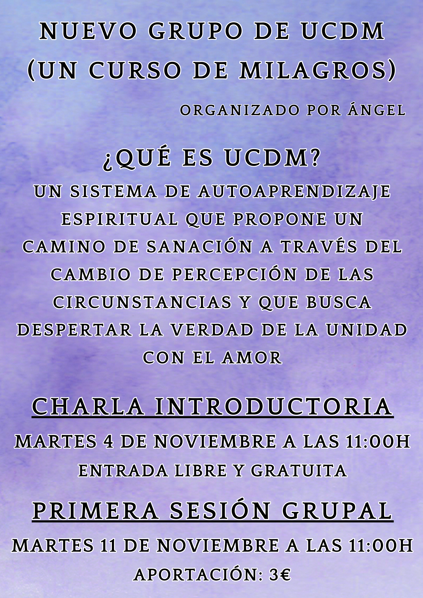 grupo de un curso de milagros