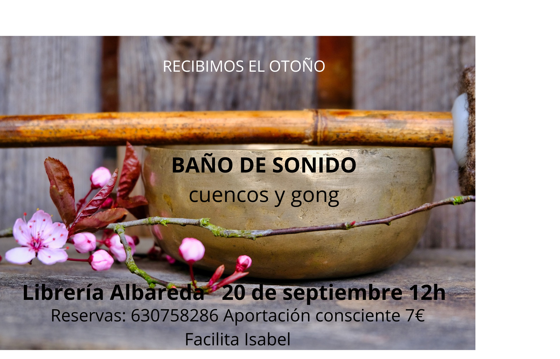 BAÑO DE SONIDO CON CUENCOS TIBETANOS Y GONG