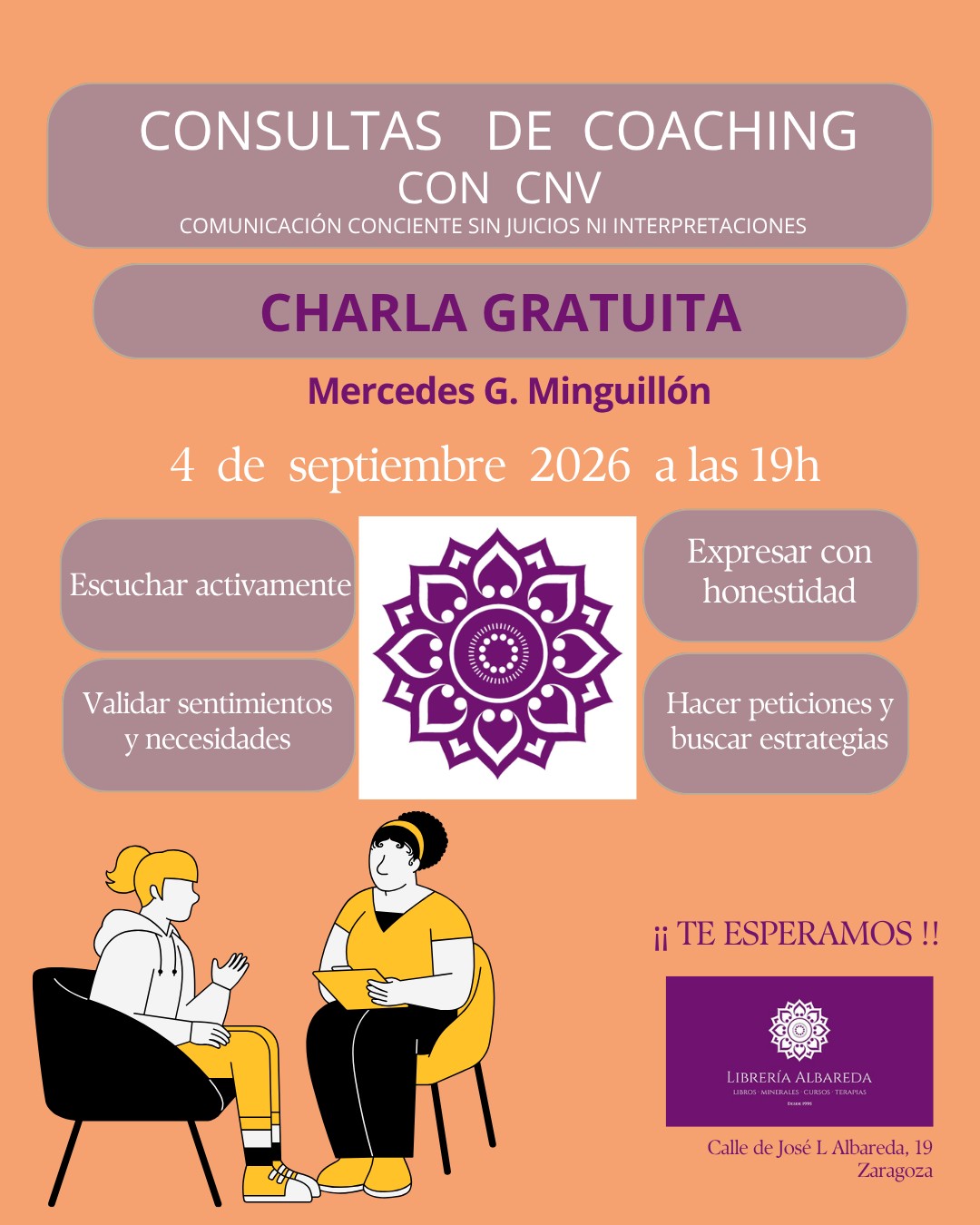 CHARLA GRATUITA 4 de septiembre 2026